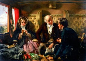 Abraham Solomon (1824-1862) First Class - The Meeting (Revised Version)